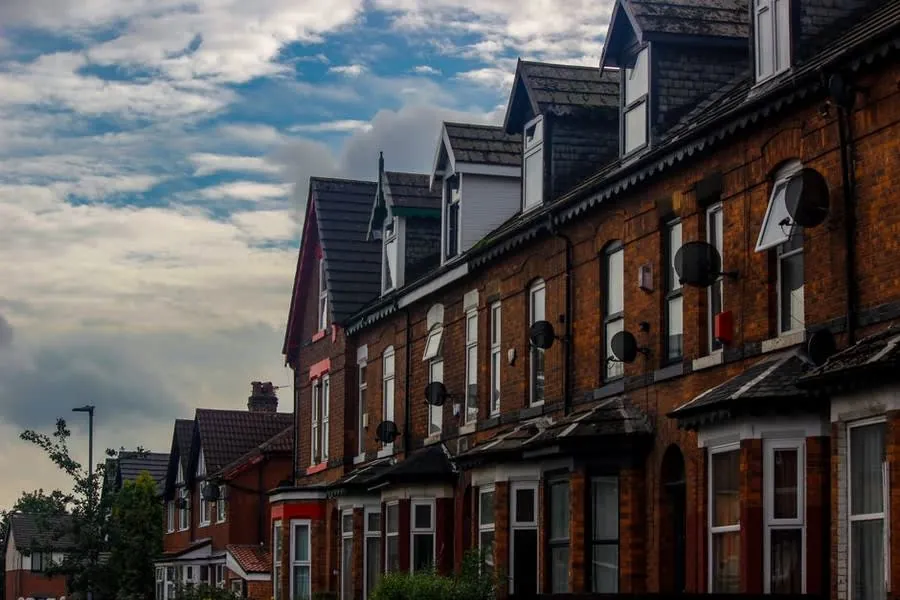 Red brick terraced houses of the kind found across north Croydon